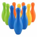10 Piece Garden Games Bowling Set Skittles Colourful Outdoor Toys and Games 