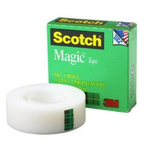 3M Scotch Magic Tape 810 19mm For Applications, Invisible, Engineered Repairing