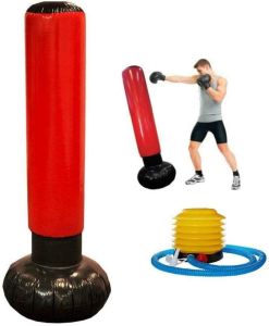 Inflatable Punch Punching Bag Tower Boxing Workout Training Gym Exercise Adults Teenage Fitness Sport Stress Relief Boxing Target