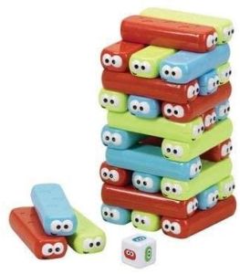Jumbo Jenga 30 Piece Stacking Game Happy Stackers With Smiley Faces Endless Fun