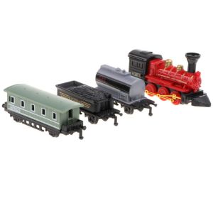 Die-cast Pull Back Steam Train & Wagons in Blister Pack For Kids 1 X Random Pack