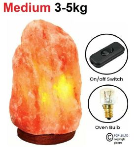 Himalayan Salt Lamp Crystal Pink Rock Gift Birthday Natural Healing 100% Genuine