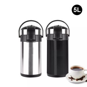 5L Coffee Carafe Vacuum Insulated Jug Airpot Flask Hot Tea Coffee Drink Thermos