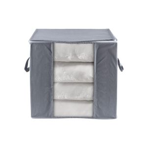 Foldable Storage Bag 90L Collapsible Zip Cloth Closet Wardrobe Organizer Box