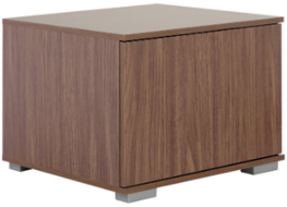 Bedside Units Walnut Push Close Door Bedside Chest Easy To Assemble