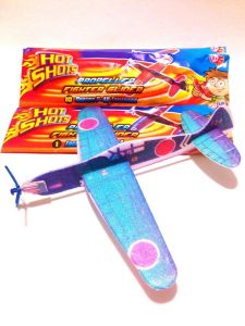 Propellor fighter Airplane glider kids hand glider toy Birthday Party Loot bag