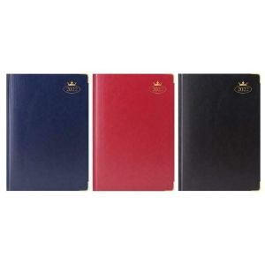 2022 A4 Day A Page Superior Padded Diary With Metal Corners X 1 Assorted