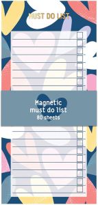 Magnetic Shopping Pad Must Do List Fridge Magnet Notepad 80 Sheets Memo Planner X My Heart Gift