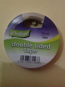 Double Sided Sticky Tape Roll Clear 19mm X 10m Strong Self Adhesive Sellotape