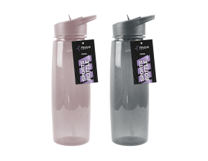 Sports Water Drinking Bottles With Flip Straw 750ml BPA-Free Leak-Proof Bottles