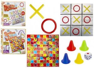 Classic My First Noughts And Crosses Or Snakes & Ladders Kids Xmas Family Game