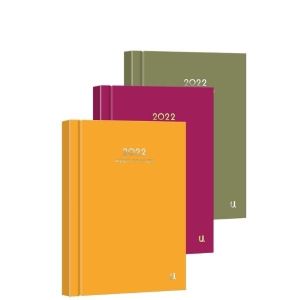 2022 A6 Week to View Colour Block Diary Classic Hardback Casebound