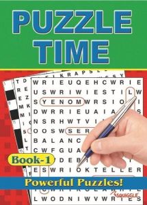 Puzzle Time Book 1 A4 Fun Puzzles Book Activity Books Travel Games Adult Game