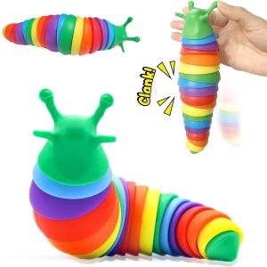 Sensory Slug Wriggle Rainbow Puzzle Teaser In Window Box Fidget Toy