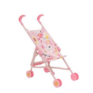 Baby Boo Single Stroller Pushchair Pram Role Play Toy Dolls Buggy For Kids Age 2+