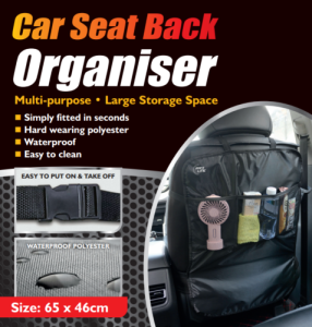 Large Car Rear Back Seat Organiser Ipad Tablet Holder Storage Waterproof Tidy