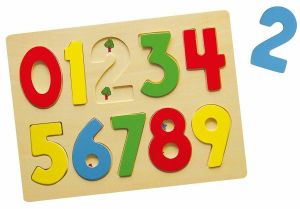 Wooden Puzzles 123 Numbers Shapes Toy Educational Puzzles Ideal For Children