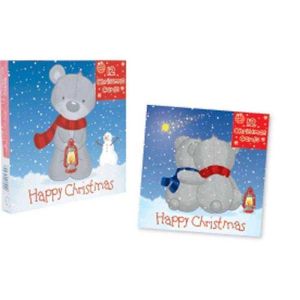 Christmas Cards With Teddies Design Teddy Bear Cover Christmas Cards Pack Of 12