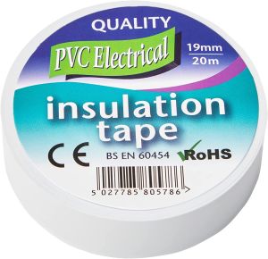 Mercury ETWP8 | 20 Metre Electrical Insulation Tape | White