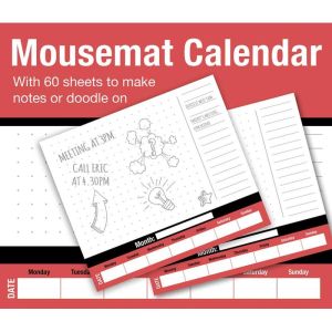 Mousemat Pad Things To Pad With 60 Sheets To Make Notes Or Doodle On