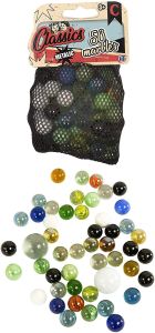 Classic Metallic Pack of 50 Retro Marbles Toys