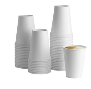 8oz Single Wall Paper Cups for Hot and Cold Drinks | Disposable For Coffee , Tea And Beverages Eco Freindly Drinking Cups Perfect for Homes, Offices or Parties 330ml 50PC