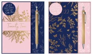 2022 Slim Week to View Diary Hardback Yearly Planner Fashion Organiser With Pen X 1