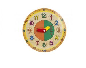WOODEN LEARNING CLOCK Childs learning clock