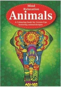 A4 Animals Adult Calming Colouring Book Stress Relief Designs Relaxing Books