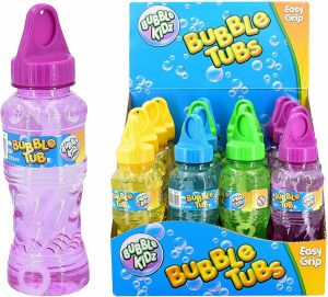 Bubble Kidz Transparent Bubble Solution Tub 8oz Easy Grip (One Supplied)