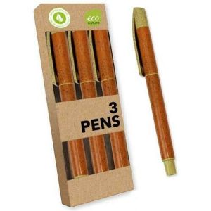 Eco Friendly 3 Ballpoint Pen Stationery Set School Home Office Kids Perfect Gift