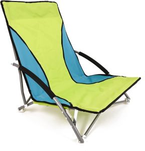 Folding Beach Chair With Padded Armrest