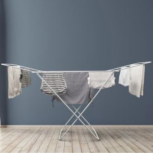18M Folding Winged Airer With Strong Wire Stands For Dry Cloths Use In Home, Picnic