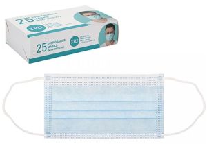 Face Mask Surgical Disposable 3 PLY Layer Medical Mouth Covering Masks [25-PACK]