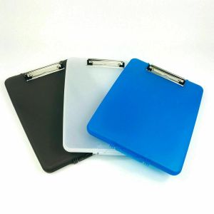 A4 Plastic Compact Clipboard Paper Storage Box File Durable Waterproof Assorted
