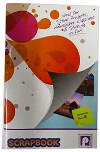 All Purpose Large Scrapbook, 64 Pages, Mixed Colour Pages, 4 Colours, Size 330mm x 210mm
