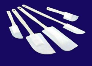 5 PCS White Spatulas Mixing Plastic Set Utensils Cake Cooking Baking Kitchen