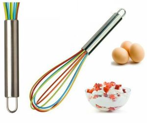 25cm Silicone Whisk Egg Kitchen Beater Sauce Blender Mixer