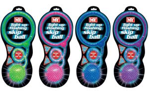KANDYTOYS MY LIGHT UP SKIP BALL -TY3576 JUMP ROPE SKIPPING SPIKEY LED HOOP RING