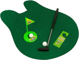 New Mini Golf Potty Putter Bathroom Retro game Includes  2 Balls, Putter, Cup