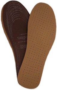 2 Pairs of Synthetic Leather Shoe Footwear Insoles - One Size Fits All