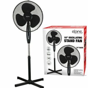 16" Oscillating Pedestal Fan 3 Speed Home Office Cooling Electric Fan Black New