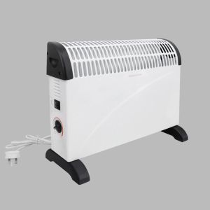 Free Standing Convector Heater 2000W Electric 3 Adjustable Heat Settings White