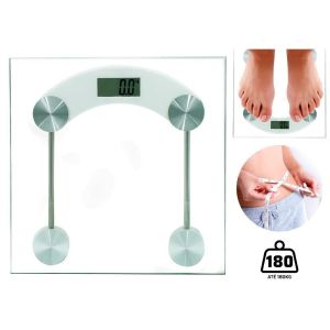 180KG Electronic Digital Personal Scale Glass With LCD Display For Body Weight Output In 2 Design