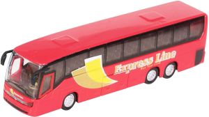 Teamsterz City Coach Red Bus Express Line 1:50 Scale Boys Diecast Vehicle Toy