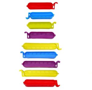 9PC Food Storage Sealing Clips Bag Clips Fresh Fridge Freezer Crisps Reusable Bag Clips Kitchen Home Office Usage for Coffee Opened Fresh Food Bags and Snack Bags