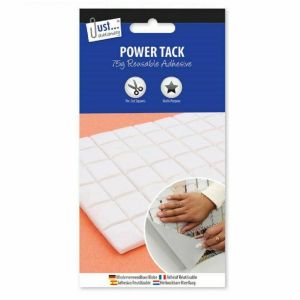 White Power Tack Reusable Adhesive Pre Cut Pieces Sticky Home Stationery Office 