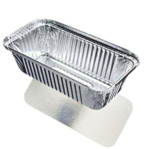 Aluminum Silver Tin Foil Tray Dishes with lids Takeaway Food Containers 6A 500pc