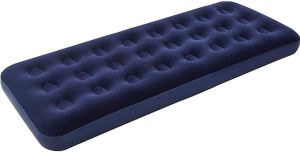 Soft Flocked Single Inflatable Air Bed Mattress Relaxing Blow Up Bed Camping Bed Equipment Comfort Sleeping Air Bed