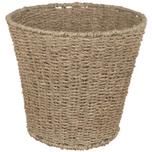 10Litre Round Natural Waste Paper Storage Basket For Home, Office, Nursery